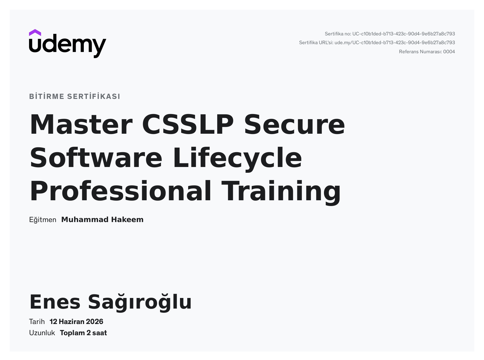 Master CSSLP: Secure Software Lifecycle Professional Training